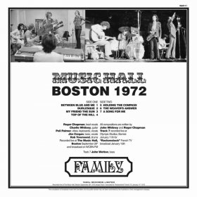 Family - Boston Music Hall 1972 [Vinyl, LP]