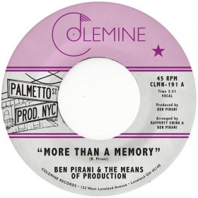 Ben Pirani - More Than A Memory (White Label) [Vinyl, 7"]