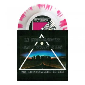 Butcherettes / Death Valley Girls - Split (Clear Opaque Pink Splatter) [Vinyl, 7"]