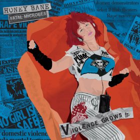 Honey Bane - Violence Grows (Black/Blue) [Vinyl, 12"]